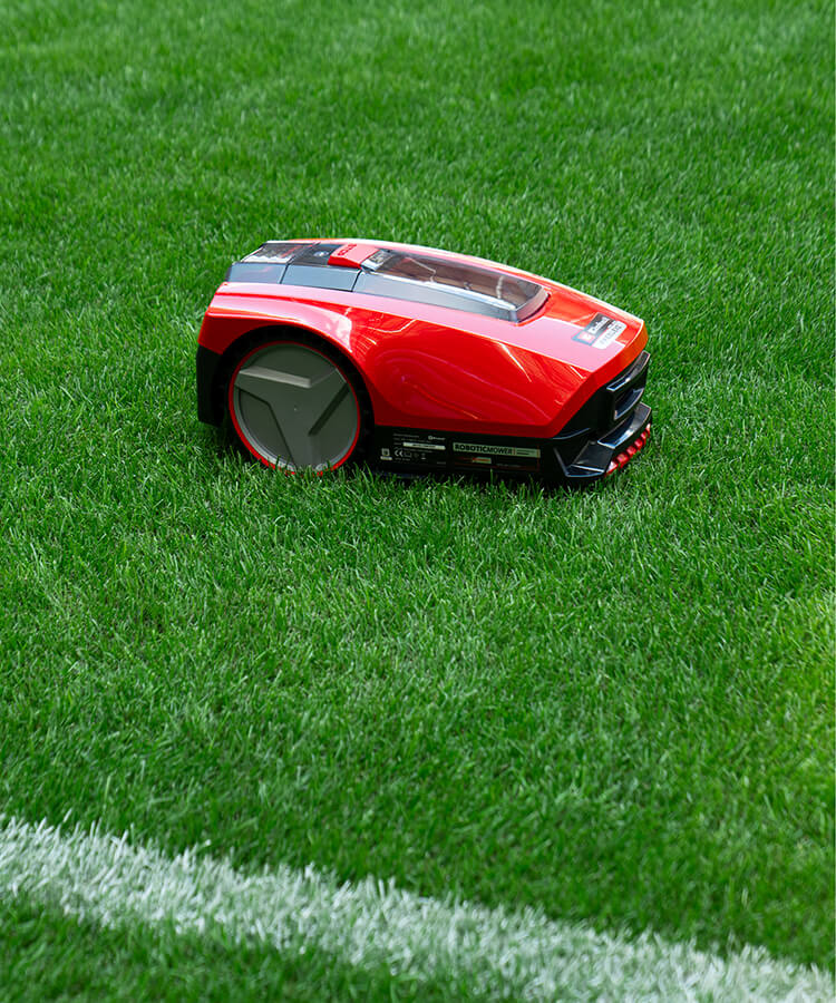 A robotic lawn mower
